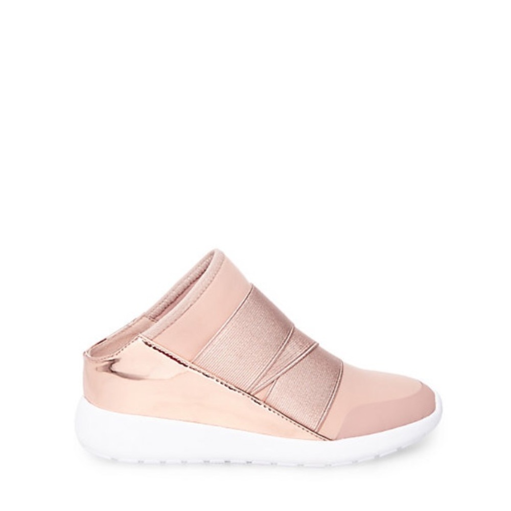 Steve Madden Rose Gold slide on sneakers